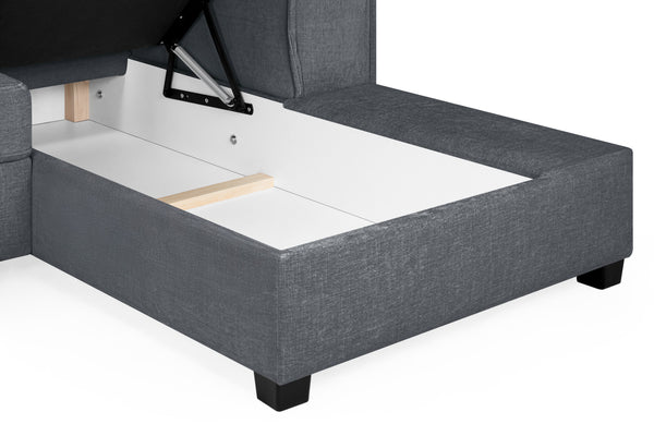 Rovaro Sofabed Grey Universal Corner