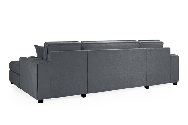 Rovaro Sofabed Grey Universal Corner