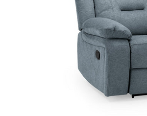 Olivan Recliner Sofa Grey Fabric 2 Seater