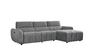 Vittara Electric Recliner Sofa Charcoal Right Hand