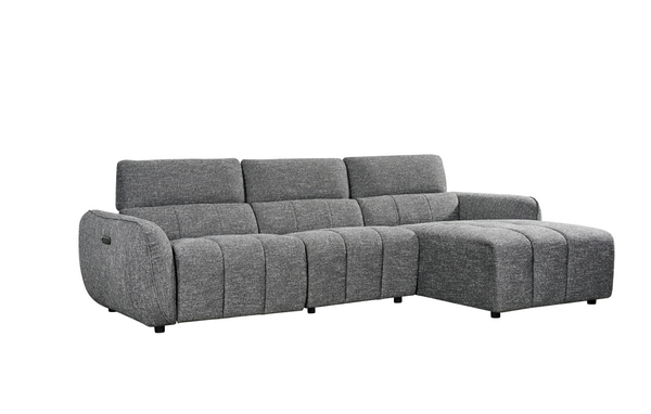 Vittara Electric Recliner Sofa Charcoal Right Hand