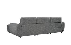 Vittara Electric Recliner Sofa Charcoal Left Hand