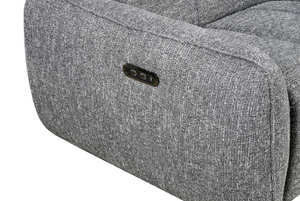 Vittara Electric Recliner Sofa Charcoal Left Hand