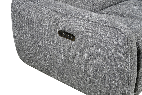 Vittara Electric Recliner Sofa Charcoal Left Hand