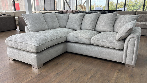 Silvenn Sofa Silver Left Hand