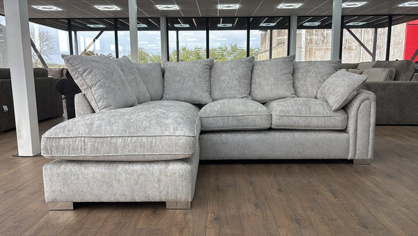 Silvenn Sofa Silver Left Hand