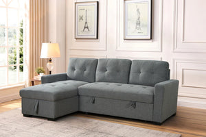 Everfield Grey Universal Corner Sofa Bed