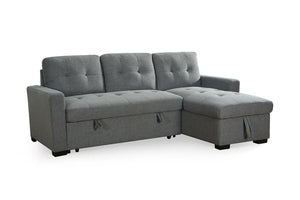 Everfield Grey Universal Corner Sofa Bed