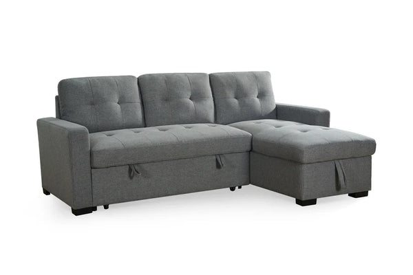 Everfield Grey Universal Corner Sofa Bed
