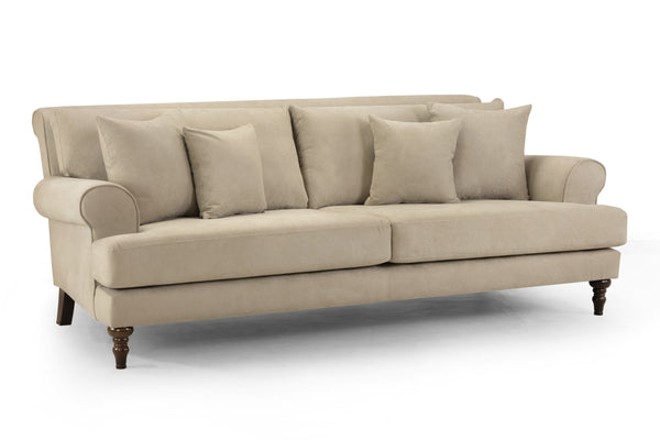 Solvane Sofa Beige 4 Seater