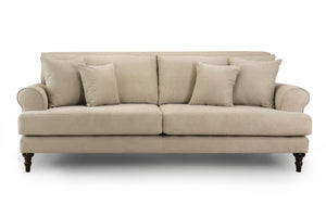 Solvane Sofa Beige 4 Seater