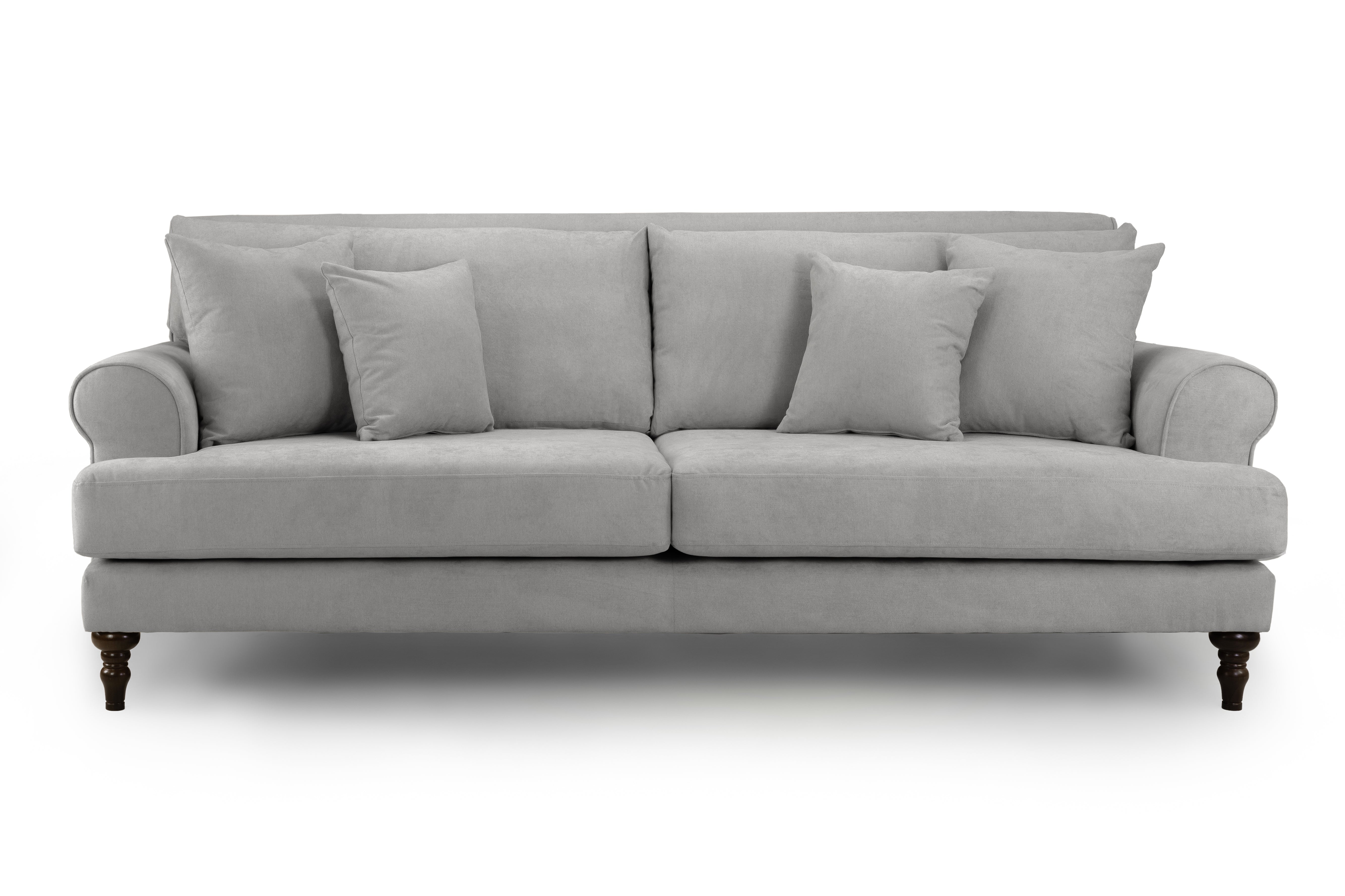 Solvane Sofa Grey 4 Seater