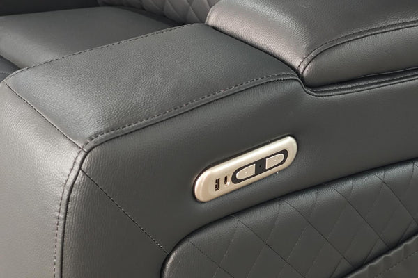 Tosvian Cinema Sofa Black 3 Seater