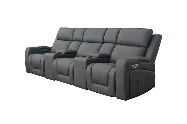 Tosvian Cinema Sofa Grey 3 Seater