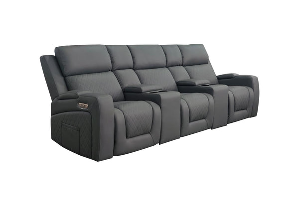 Tosvian Cinema Sofa Grey 3 Seater