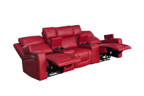Tosvian Cinema Sofa Red 3 Seater