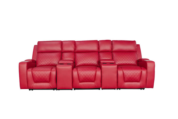 Tosvian Cinema Sofa Red 3 Seater