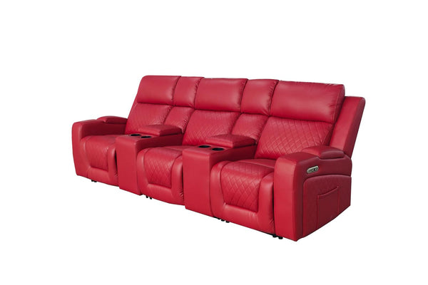 Tosvian Cinema Sofa Red 3 Seater