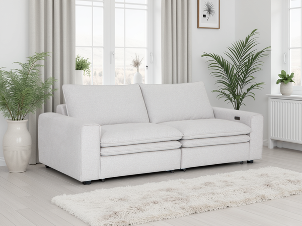 Tosvian Cloud Ivory Electric Sofa