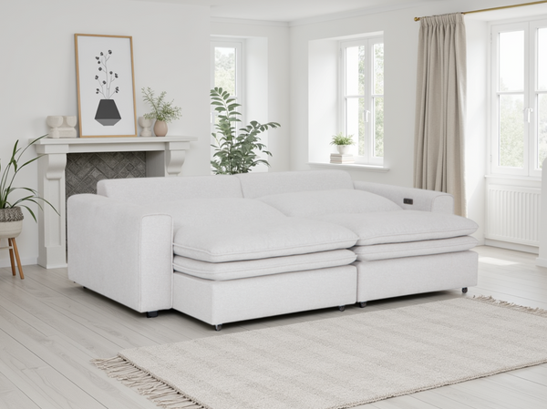 Tosvian Cloud Ivory Electric Sofa