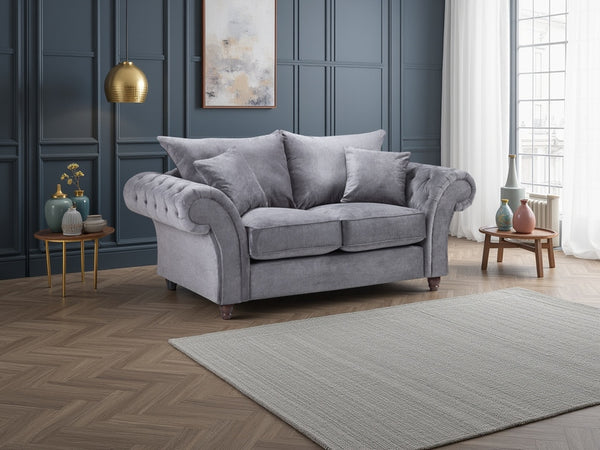 Velcrest Fullback Sofa Grey 2 Seater