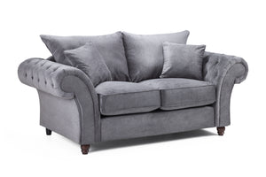 Velcrest Fullback Sofa Grey 2 Seater