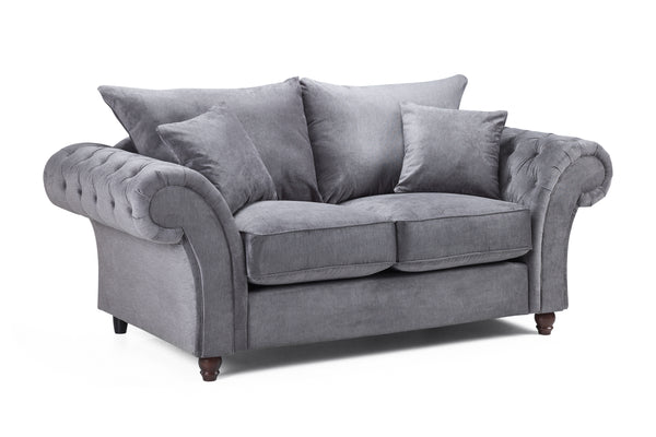 Velcrest Fullback Sofa Grey 2 Seater