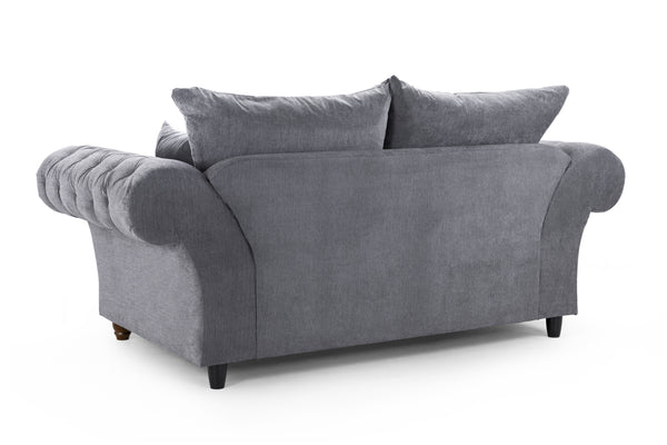 Velcrest Fullback Sofa Grey 2 Seater