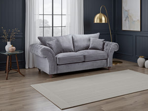 Velcrest Fullback Sofa Grey 3 Seater