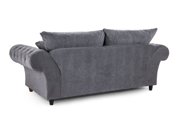Velcrest Fullback Sofa Grey 3 Seater