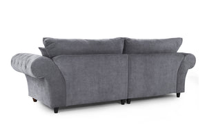 Velcrest Fullback Sofa Grey 4 Seater