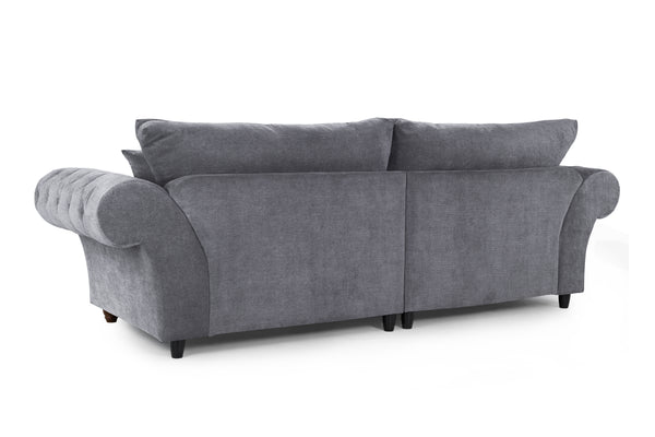 Velcrest Fullback Sofa Grey 4 Seater