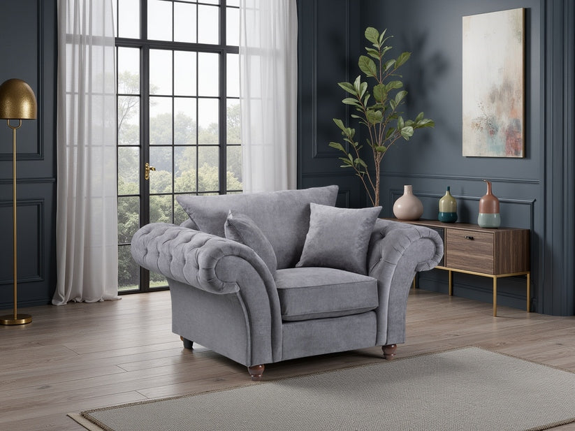 Velcrest Fullback Sofa Grey Armchair