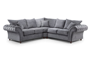 Velcrest Fullback Sofa Grey Large Corner