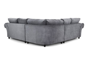 Velcrest Fullback Sofa Grey Large Corner