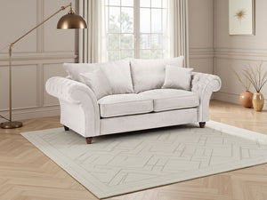 Velcrest Fullback Sofa Stone 3 Seater