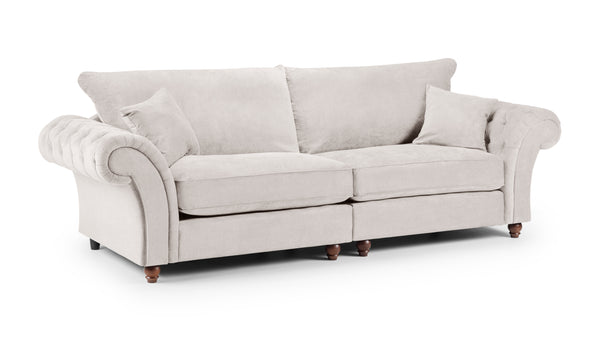 Velcrest Fullback Sofa Stone 4 Seater