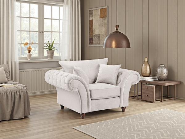 Velcrest Fullback Sofa Stone Armchair