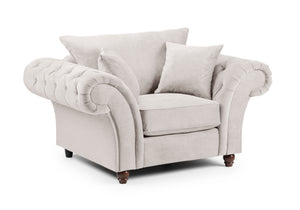Velcrest Fullback Sofa Stone Armchair