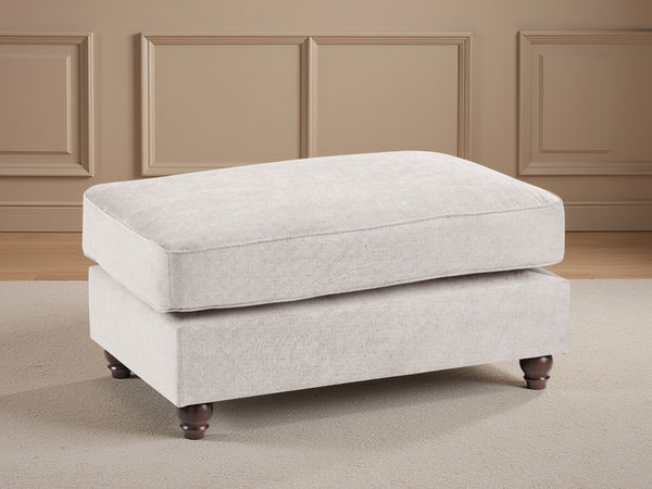 Velcrest Fullback Sofa Stone Footstool