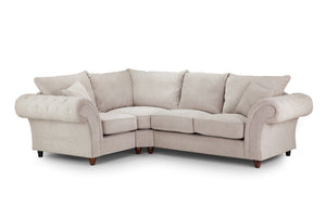 Velcrest Fullback Sofa Stone Left Hand Facing Corner