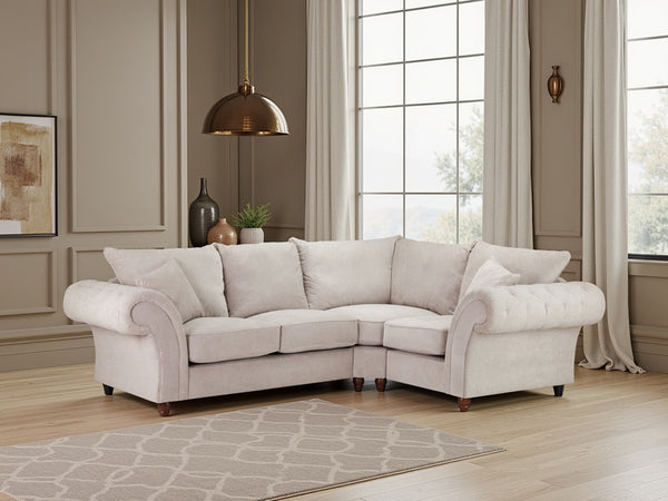 Velcrest Fullback Sofa Stone Right Hand Facing Corner