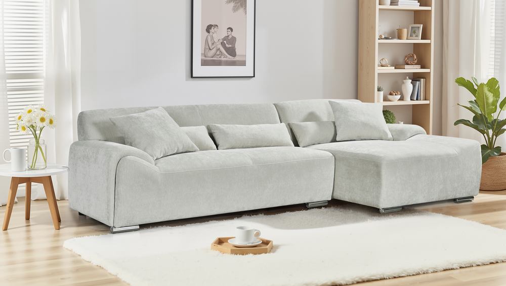 Vellaro Sofa Beige Right Hand