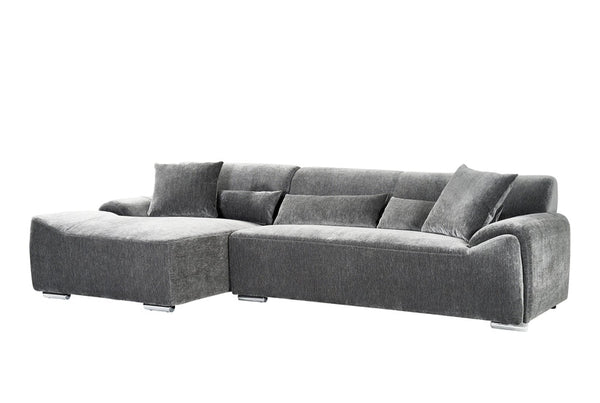 Vellaro Sofa Charcoal Left Hand