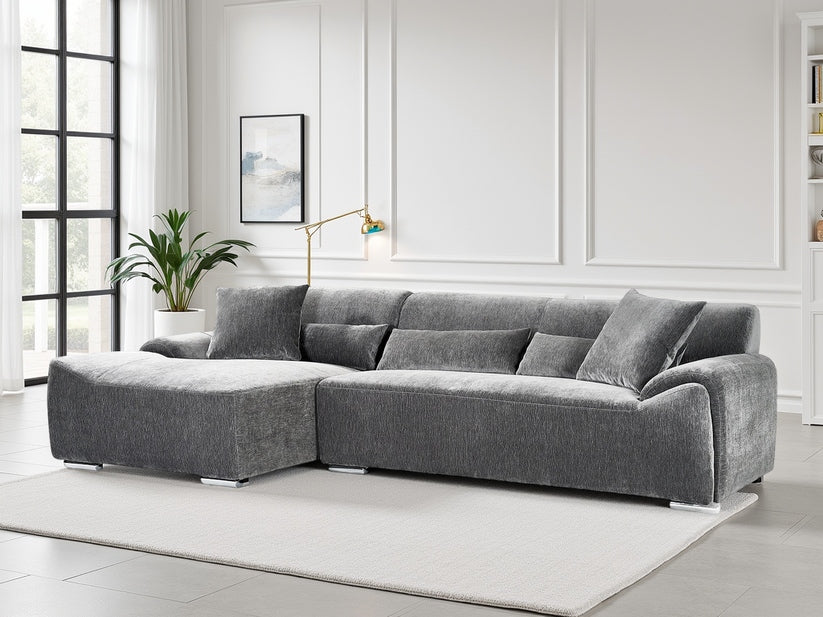 Vellaro Sofa Charcoal Left Hand