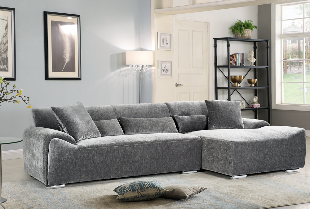 Vellaro Sofa Charcoal Right Hand