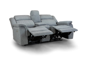 Velmorra Recliner Sofa Grey 2 Seater