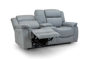 Velmorra Recliner Sofa Grey 2 Seater