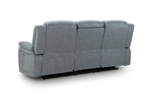 Velmorra Recliner Sofa Grey 3 Seater
