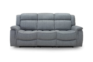 Velmorra Recliner Sofa Grey 3 Seater